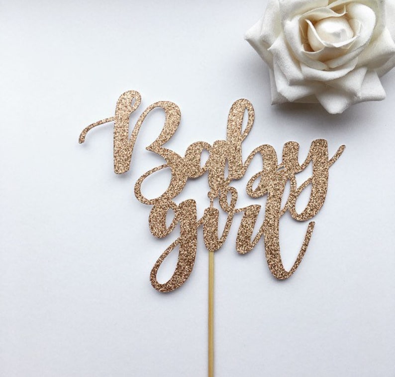Baby Girl Cake Topper Baby Shower Cake Topper Girl Baby Girl Etsy