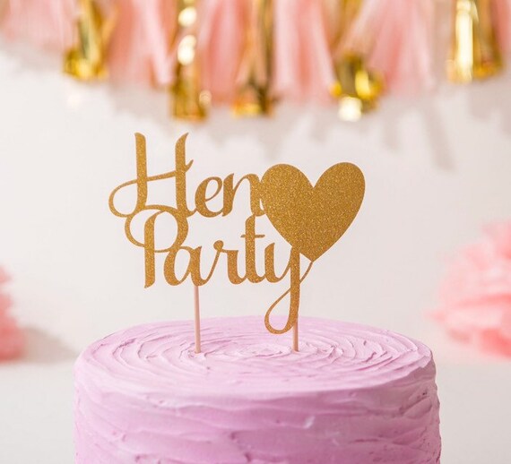 Personnalisé Hen Do Party Cake Topper Décoration Bride to be Hen Night Faveurs