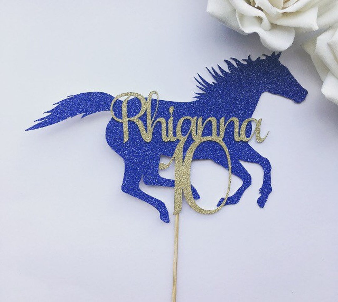 Personalised Horse Cake Topper Horse Lovers Cake Topper - Etsy