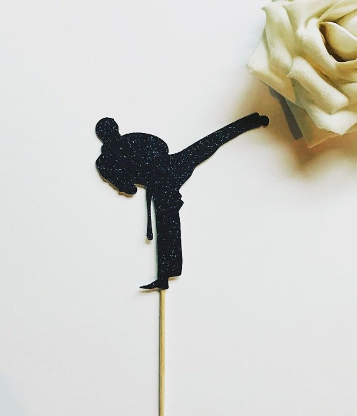 Karate Cupcake Toppers Karate Birthday Cake Decoration Etsy UK