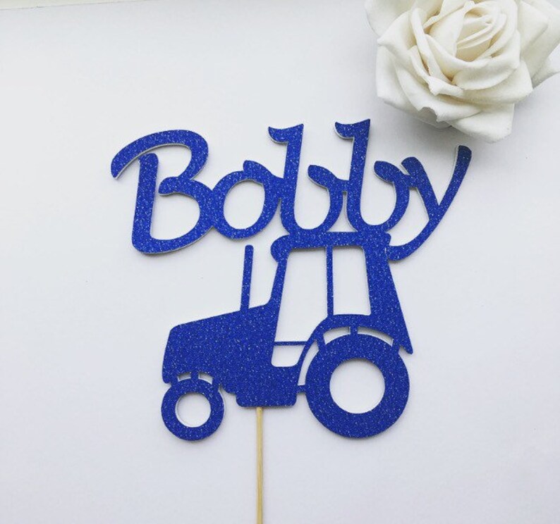 Tractor Cake Topper Personalised Tractor Cake Topper Etsy UK