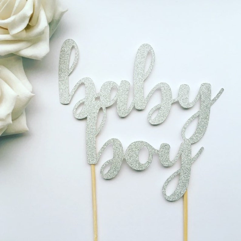 Baby Boy Baby Shower Cake Topper Baby Boy Cake Topper Baby Etsy UK
