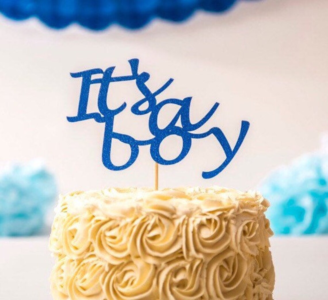 It's a Boy Cake Topper Its a Boy Baby Shower Cake Etsy UK
