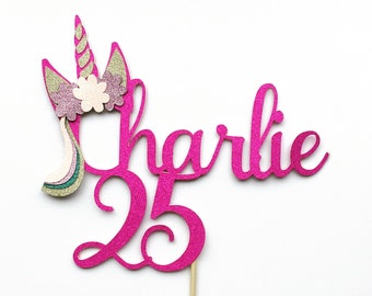 One Cake Topper First Custom Cake Topper Glitter Cake - Etsy UK