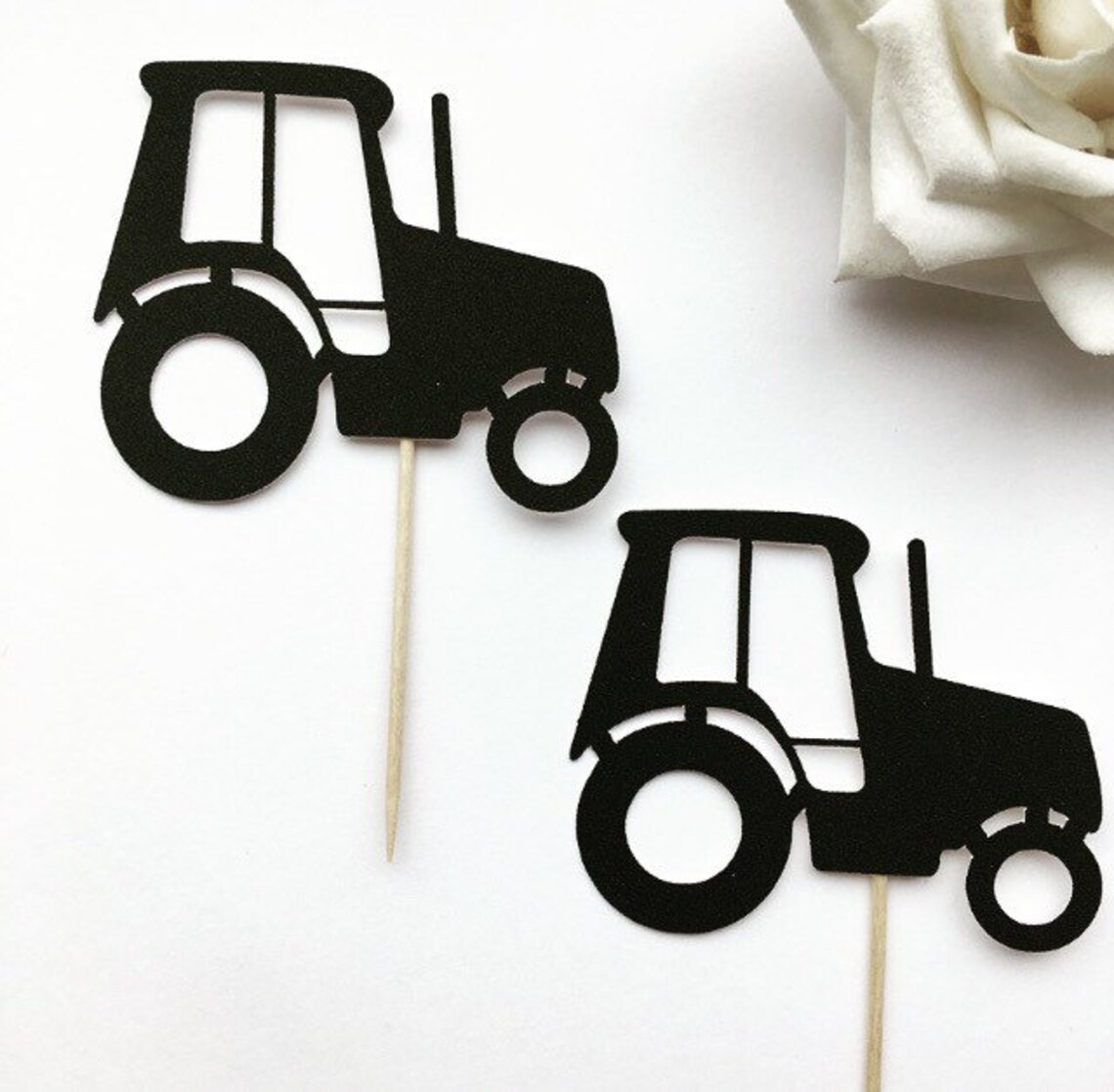 Tractor Cupcake Toppers Tractor Cake Topper Farming Cake Etsy UK