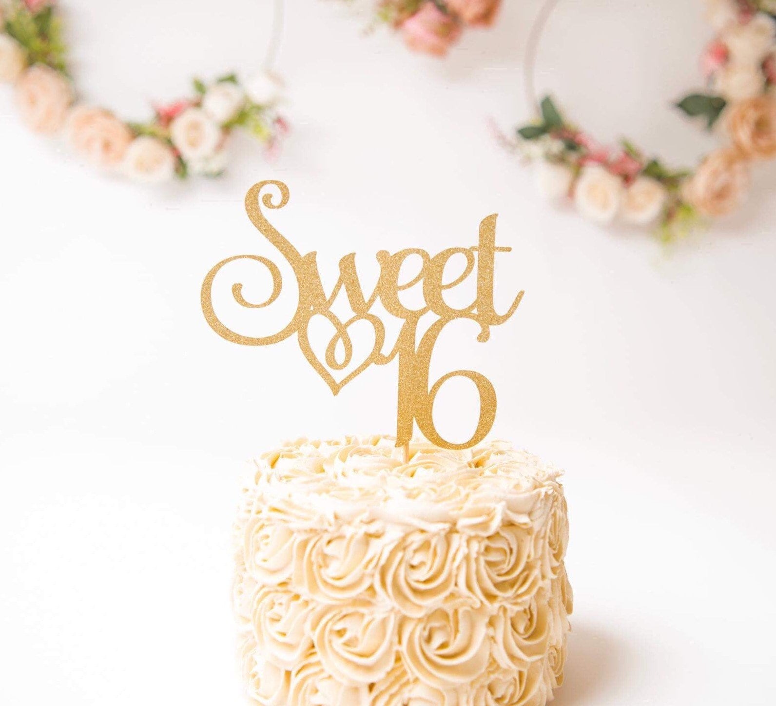 Sweet 16 Cake topper