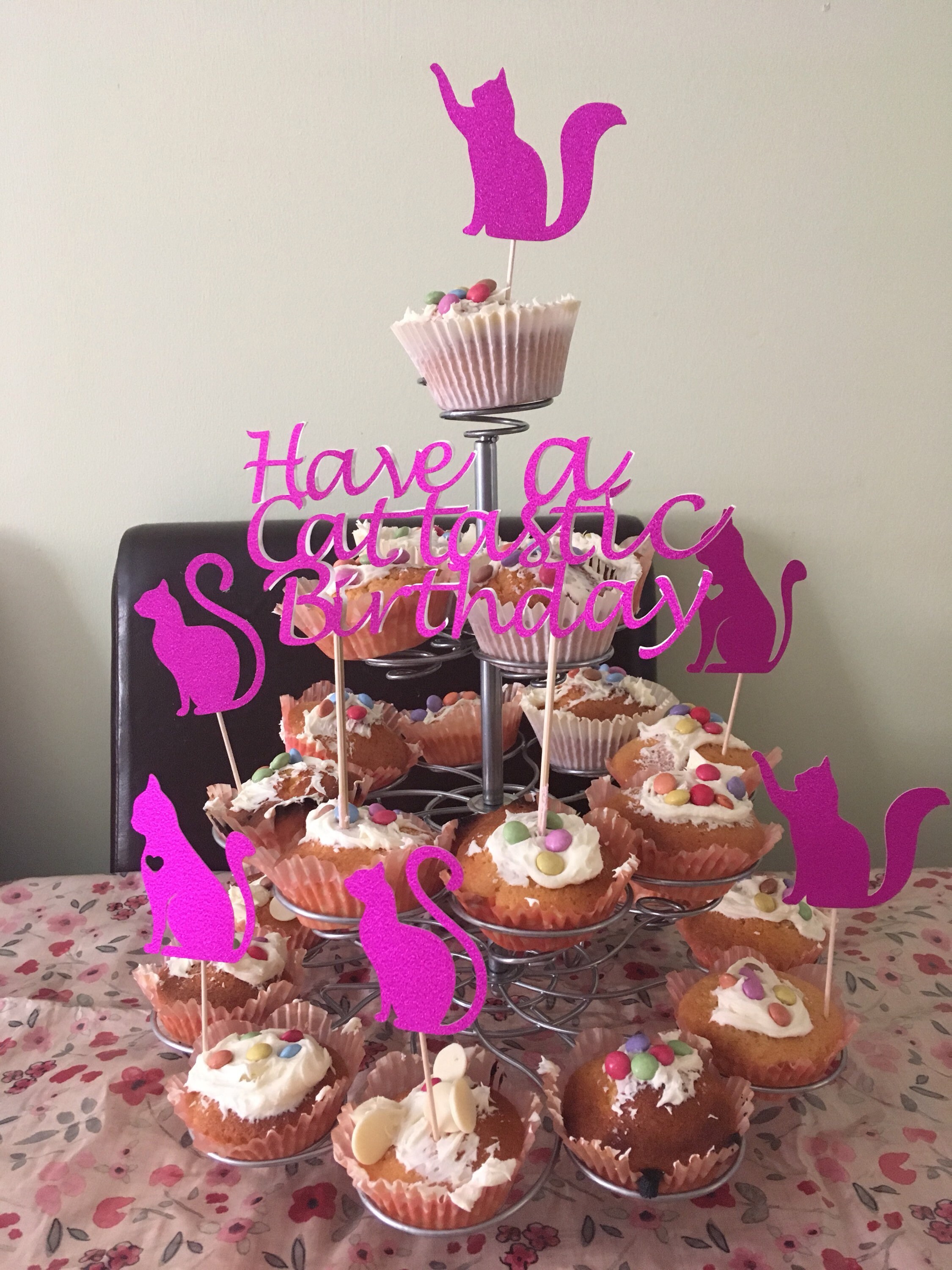 Cat Cupcake Toppers Cat Cake Topper Cat Cake Decoration Etsy UK