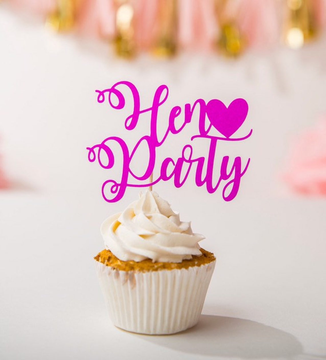Hen Party Cupcake Toppers Hen Party Decorations Hen Party Etsy