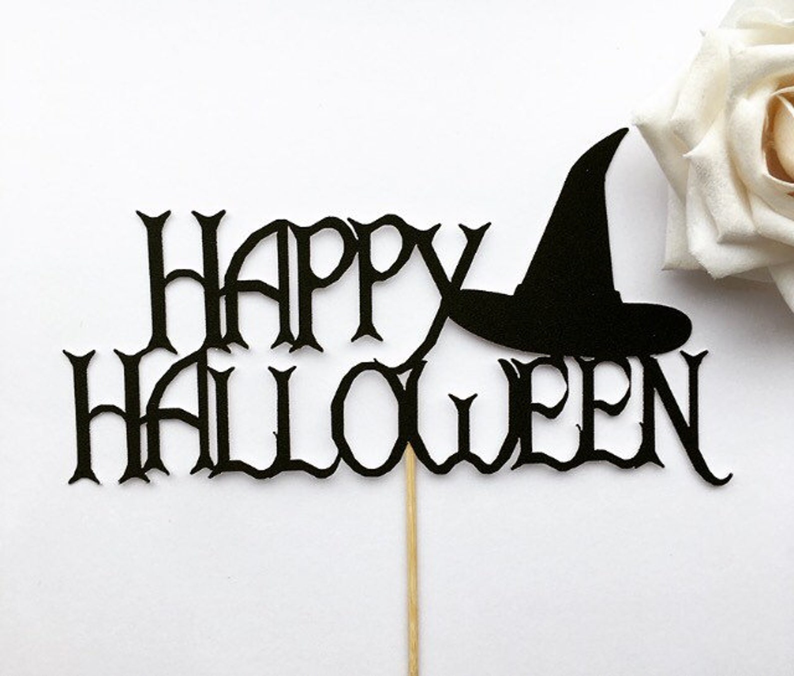 Happy Halloween Cake Topper Halloween Cake Topper Halloween Etsy UK