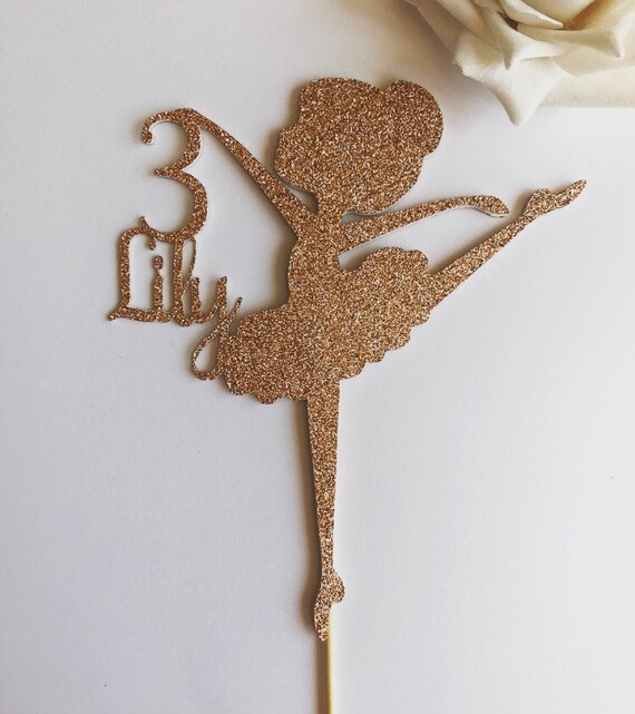 Personalised Ballerina Cake Topper Ballerina Topper Etsy UK