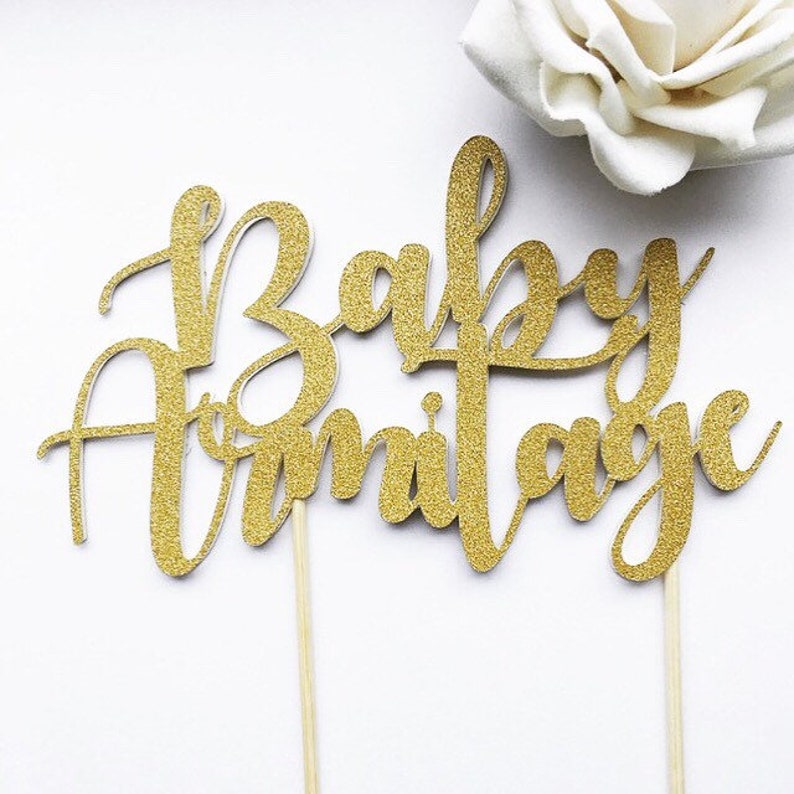 Personalised Baby Shower Cake Topper Baby Shower Cake Topper Etsy UK