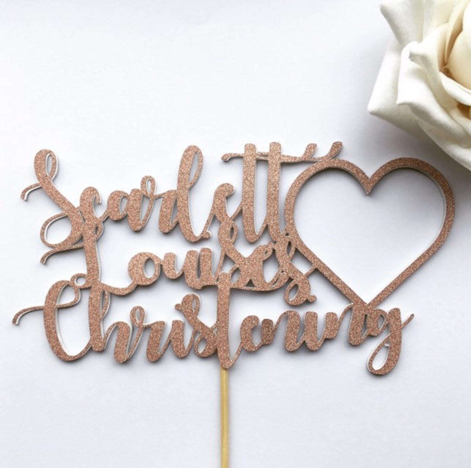 Personalised Christening Cake Topper Girls Christening Cake Etsy