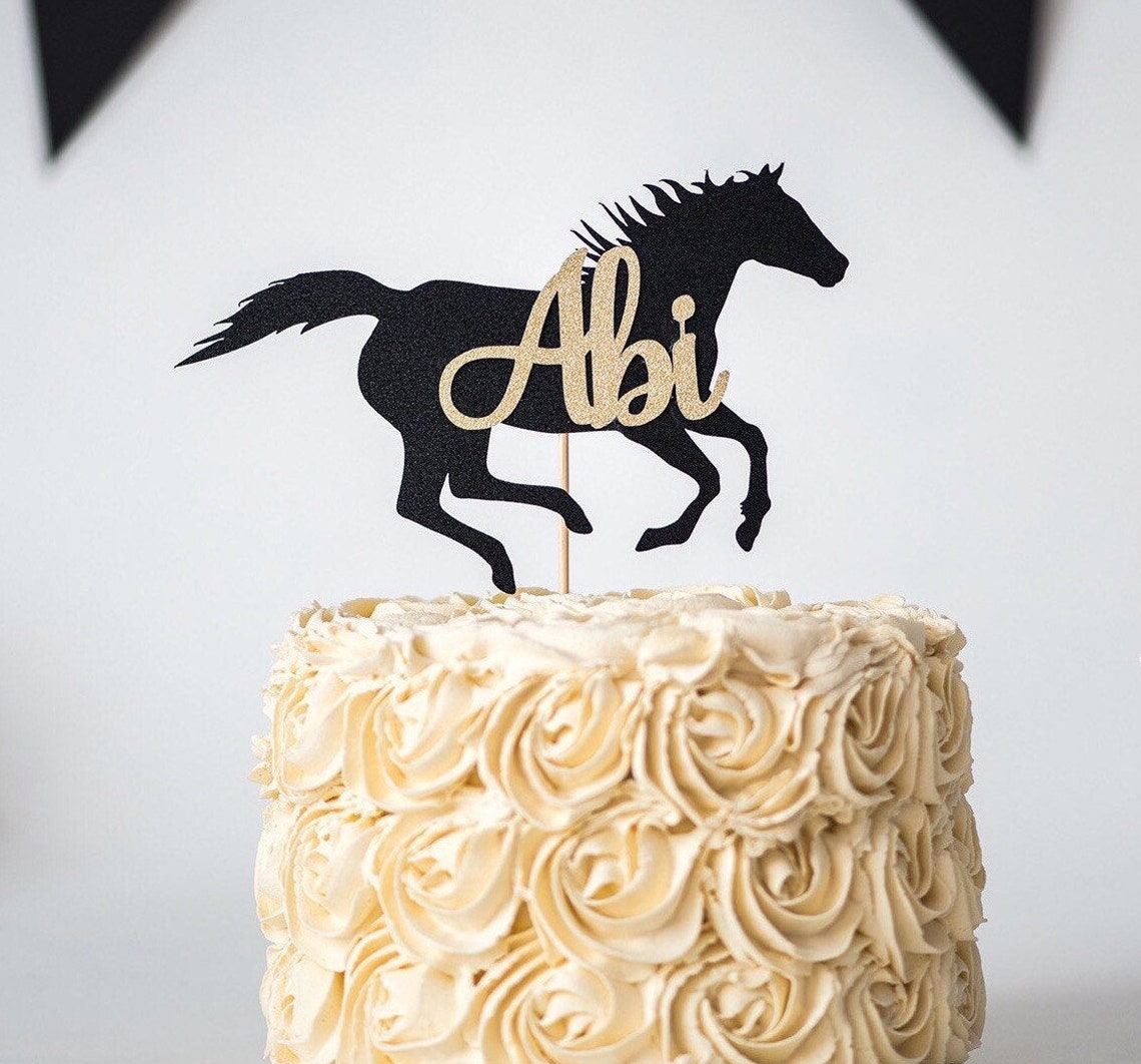 Horse Cake topper Horse Party Decoration Girls Cake Topper Etsy