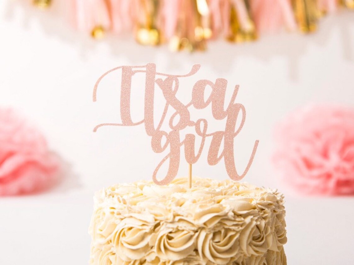 Its a Girl Cake Topper Its A Girl Baby Shower Cake Topper | Etsy UK