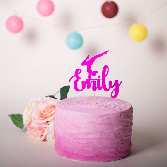 Gymnastique Cake Topper Gymnastique Personalized Cake Topper Etsy