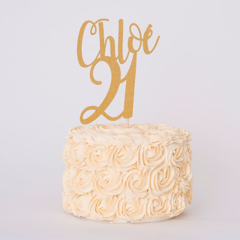 Personalised Birthday Cake Topper Name and Age Cake Topper Etsy
