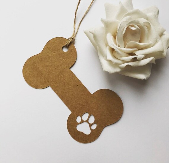 Paw Print Gift Tag Dog Paw Print Gift Tag Dog Wrapping Etsy