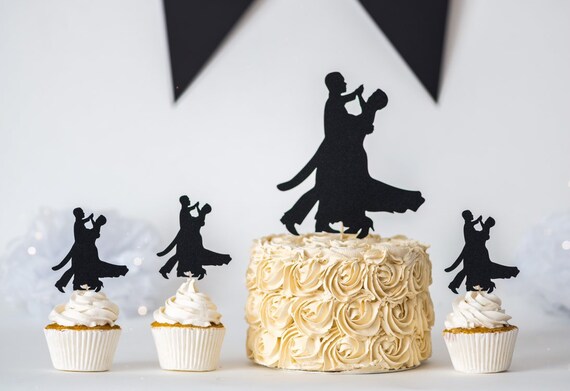 Topper De Gateau De Danse De Salon Topper De Gateau De Danse Etsy