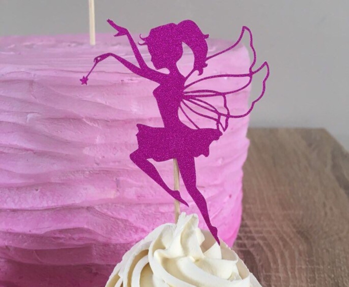 Fairy Cupcake Toppers Fairy Cake Topper Girls Birthday Party Etsy