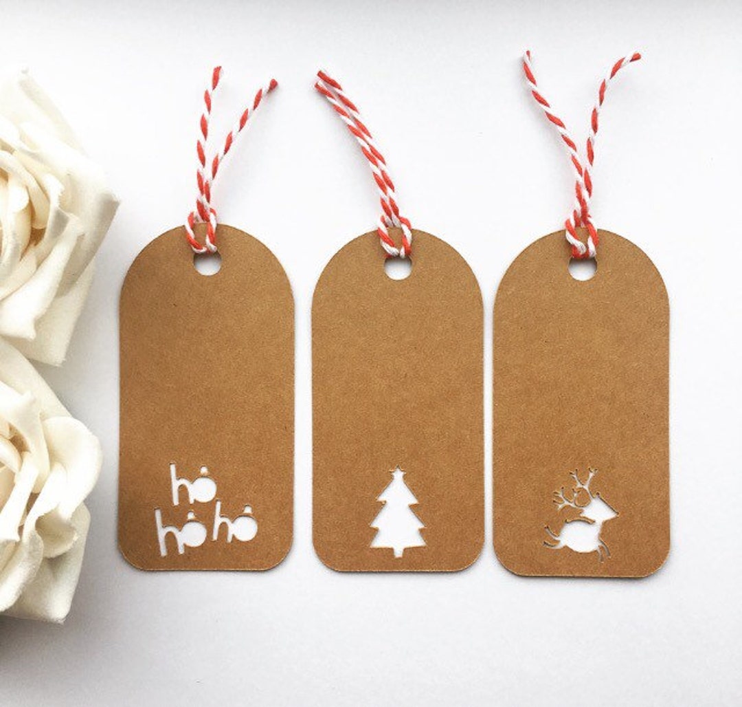 Christmas Gift Tags Christmas Tags Kraft Tags Christmas - Etsy UK