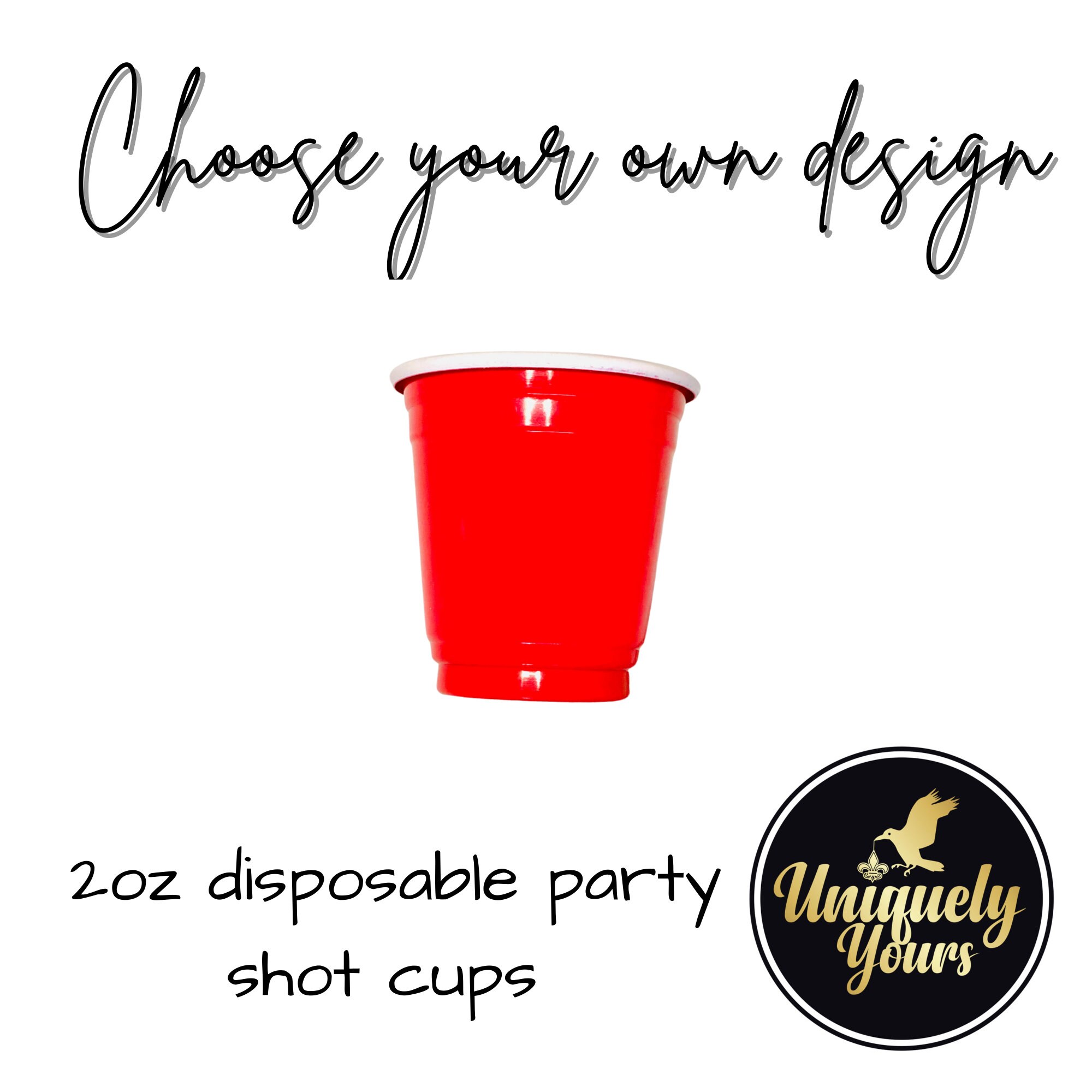 Personalized Shot Glass Custom Disposable Shot Glass Mini Etsy