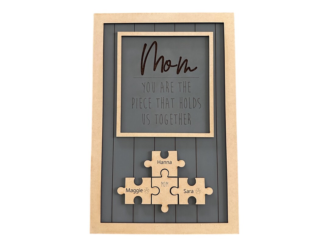Mother's Day Puzzle Sign, Gift for Mom, Moms Day Gift, Gift for Her,mom