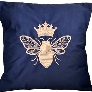 Navy bee cushion cheap
