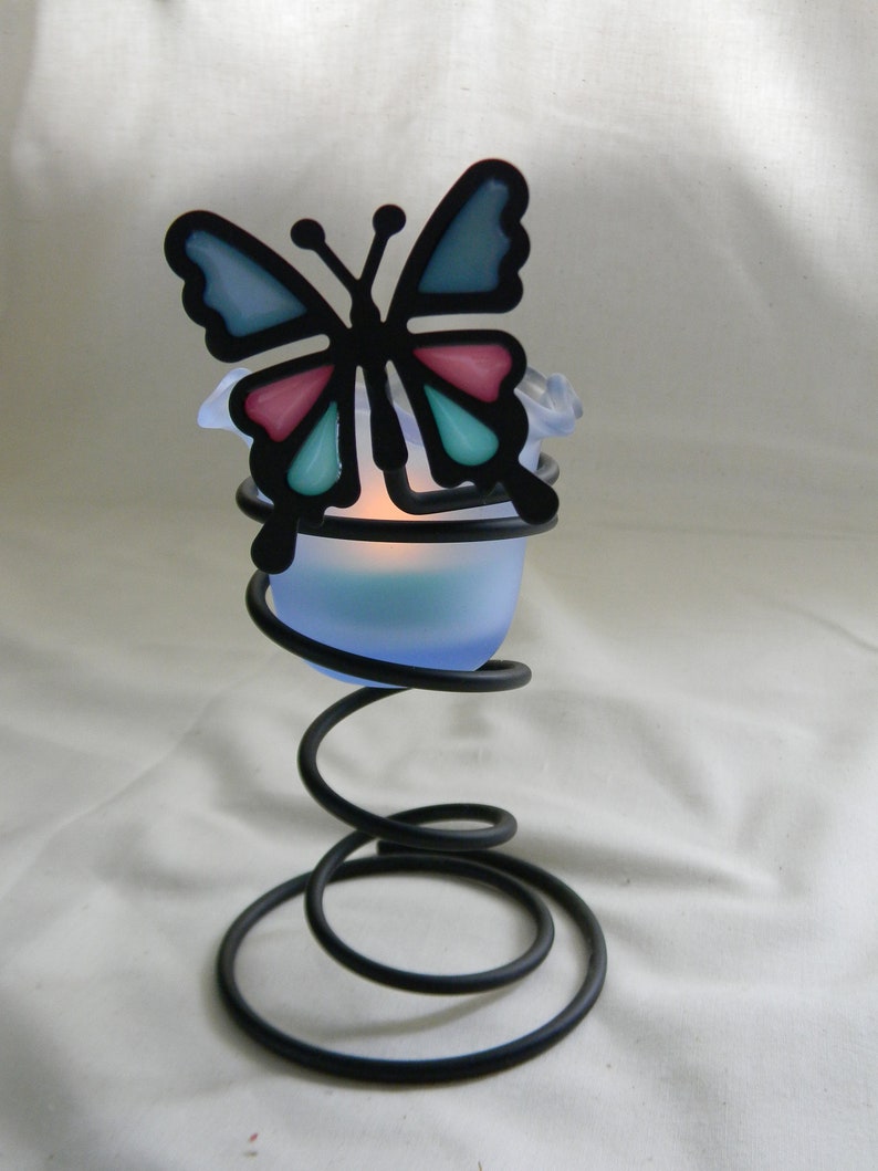 PartyLite Spiral Butterfly Votive Holder Etsy