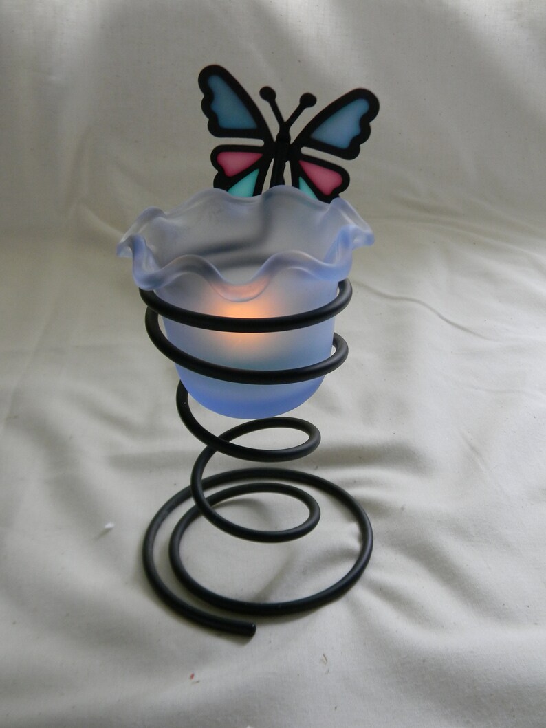 PartyLite Spiral Butterfly Votive Holder Etsy