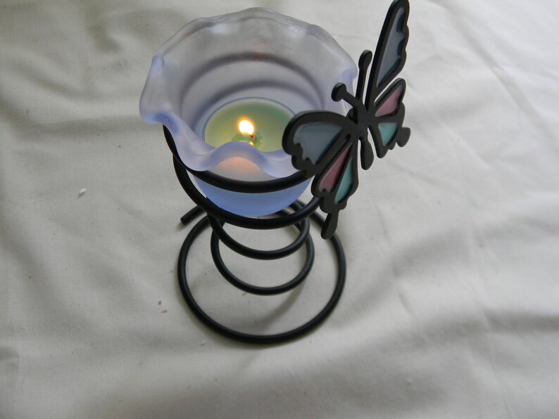 PartyLite Spiral Butterfly Votive Holder Etsy