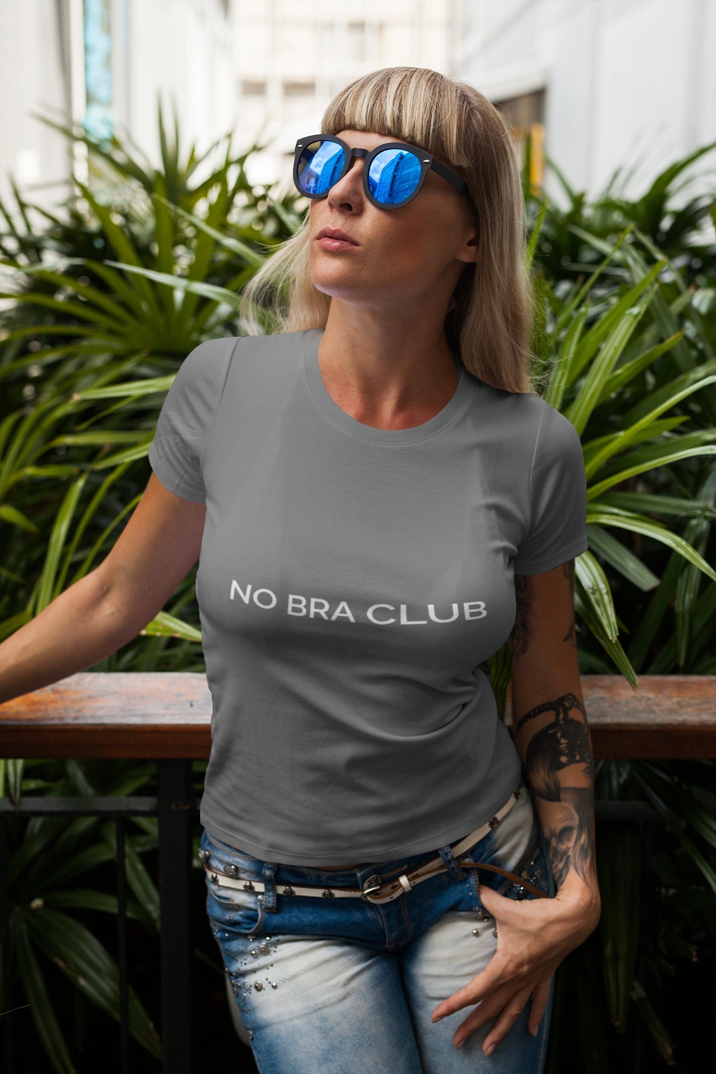 No Bra Club T Shirt -  Canada