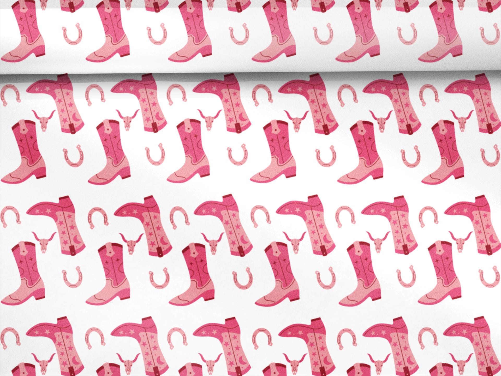 Cowboy Boot Wrapping Paper, Giant Rolls & Sheets, Personalised, Eco ...