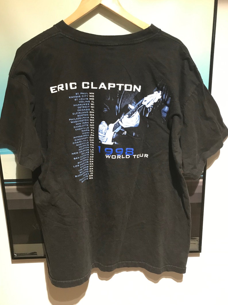 Vintage 1998 Eric Clapton Tour Shirt. Size XL. - Etsy