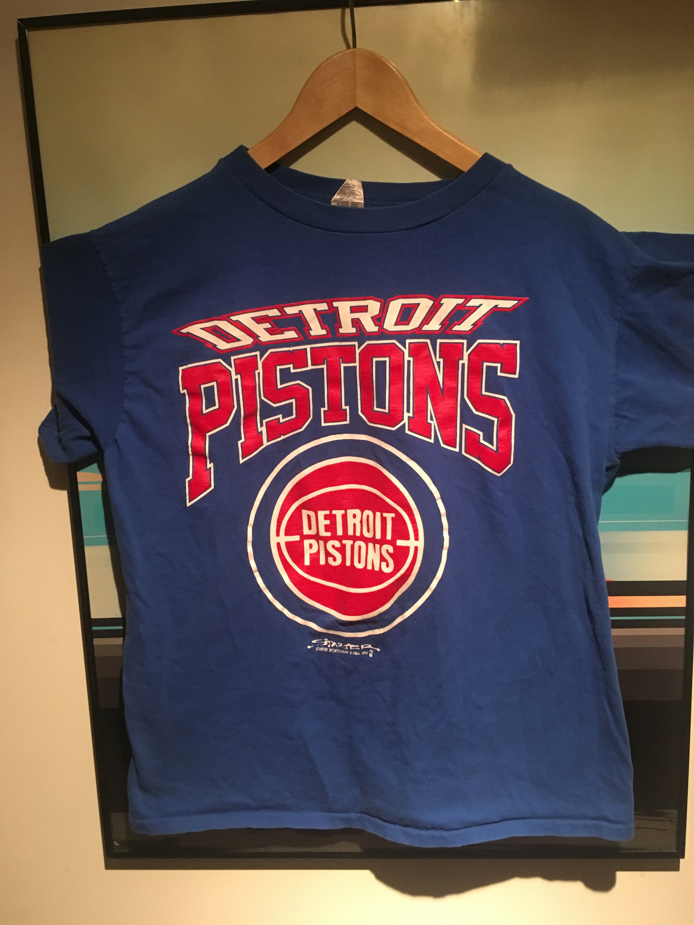 Outerstuff Detroit Pistons Child/Youth Tactical L/S T-Shirt by Vintage Detroit Collection