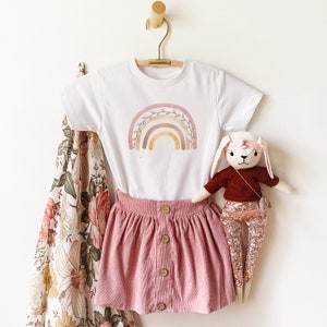 Boho Muted Rainbow Toddler Shirt, Cute Rainbow Shirts, Matching Family Tshirts, Sibling Shirts, Boho Outfits, Rainbow Birthday Shirts
