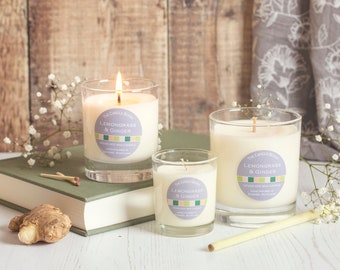 Lemongrass and ginger - soy wax candle