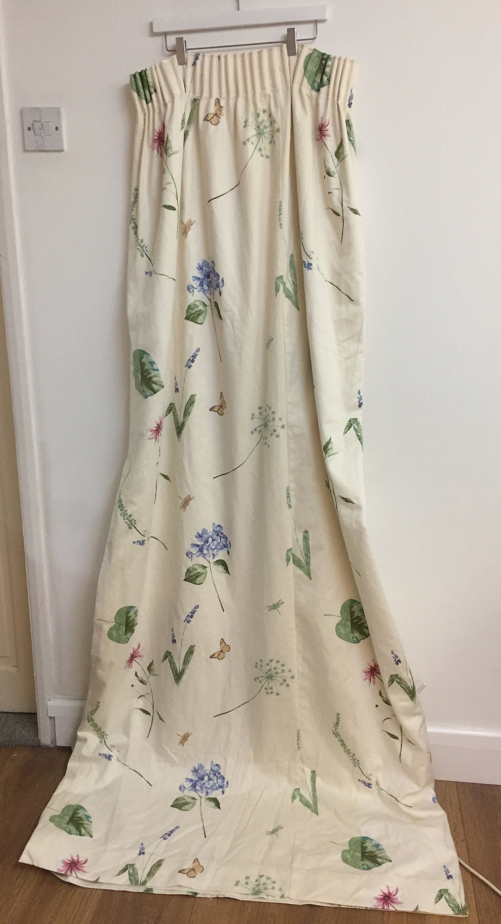 Vintage Crowson Botanical Curtains 200 wide x 200 drop Etsy