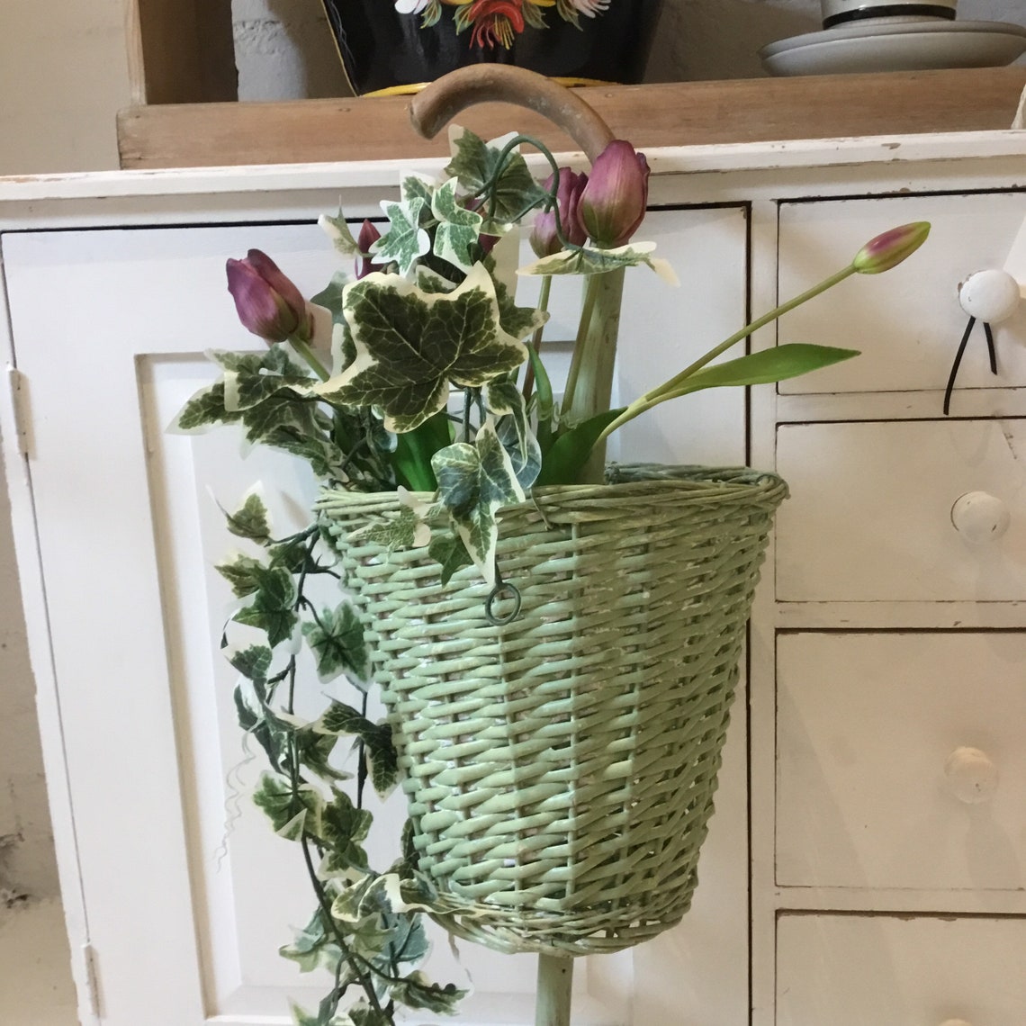 Stunning Vintage Flower Picking Basket / Florist Display Etsy