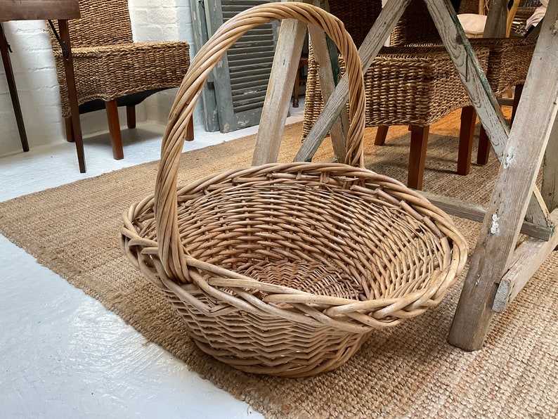 Giant Oversized Large Wicker Basket 60cm High X 67cm Wide Etsy