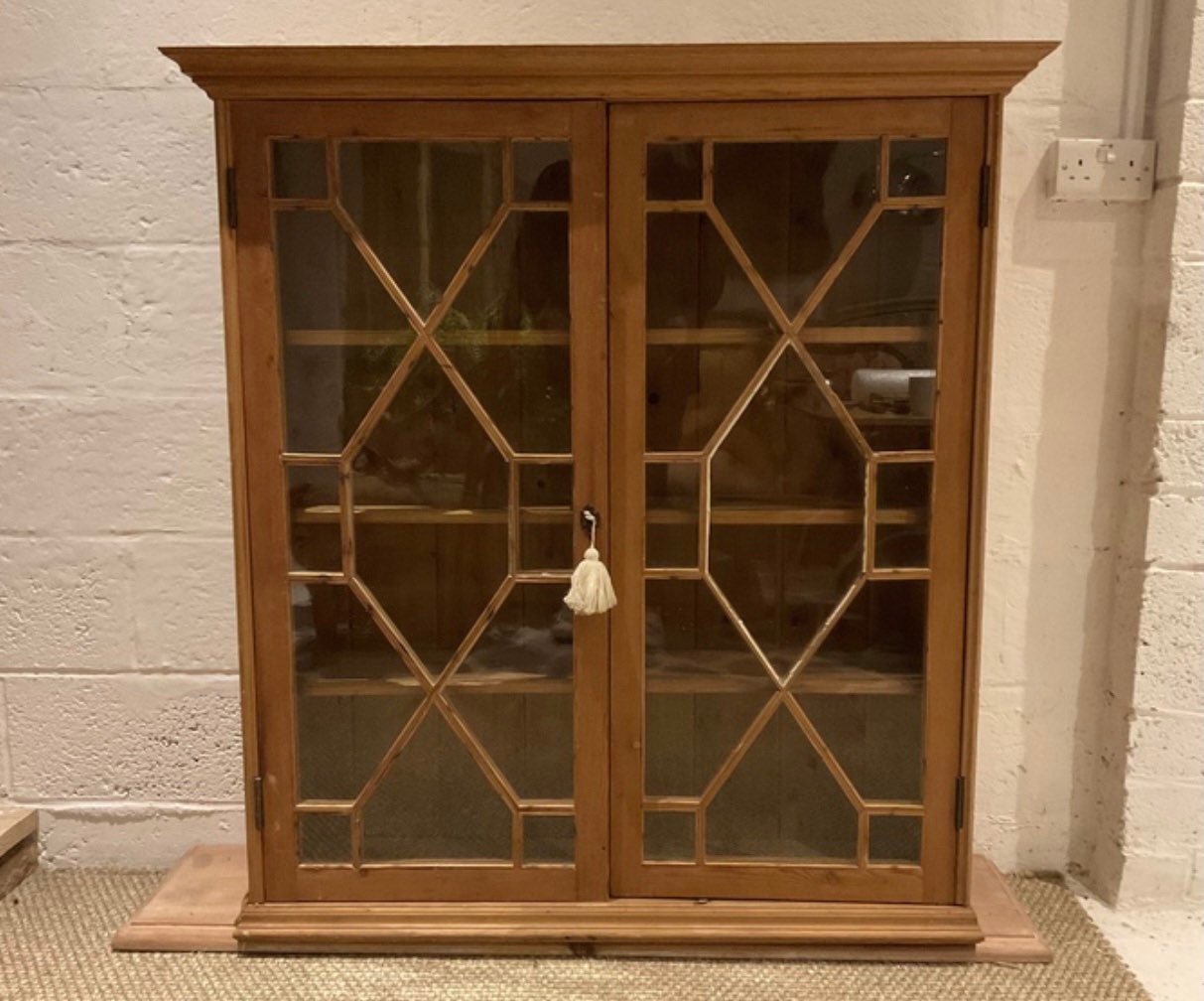 Large Antique Pine Glazed Wall 114cm W X 123cm H Etsy UK