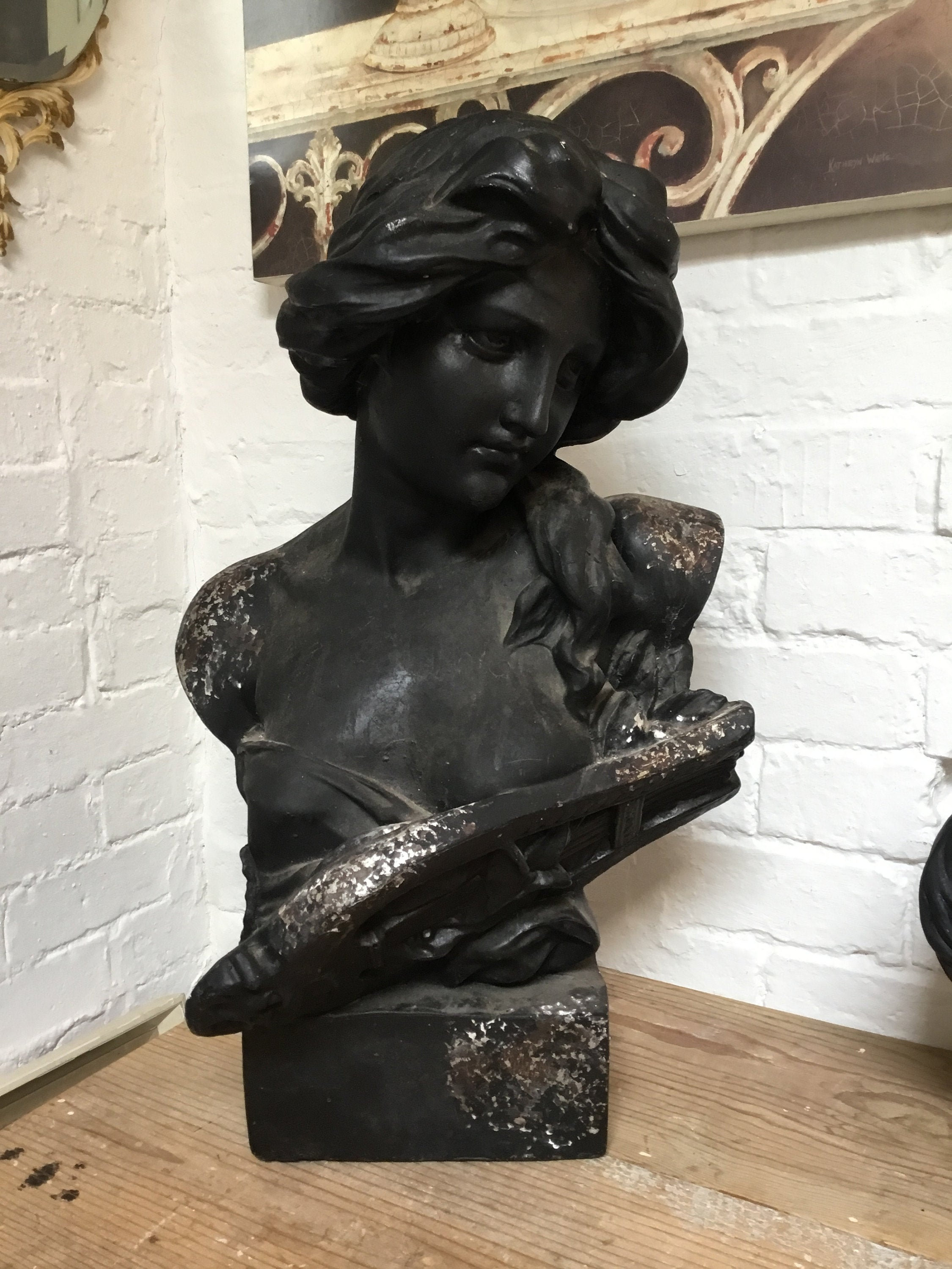 Stunning Large Classical Female Bust Statue Etsy