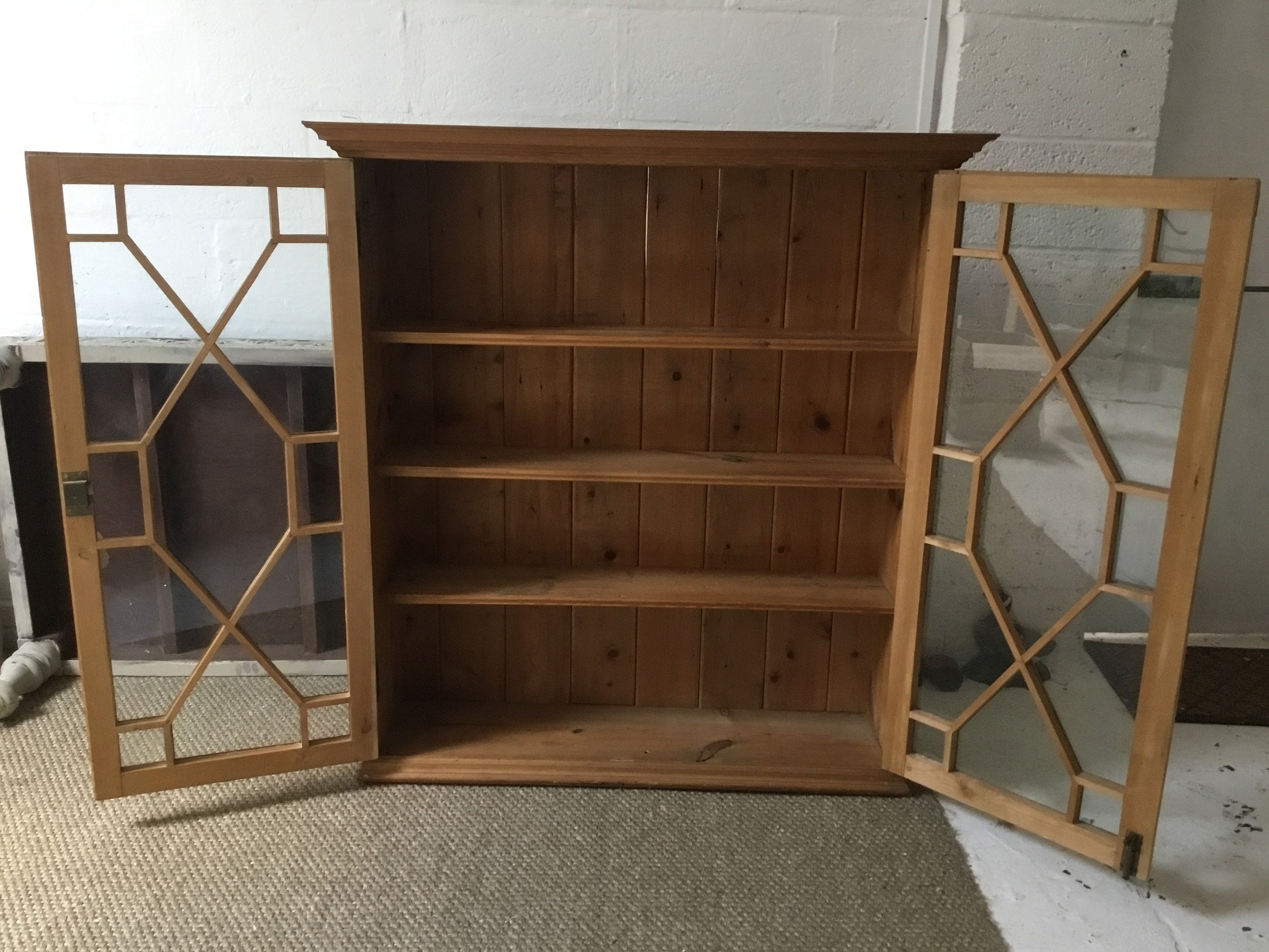 Large Antique Pine Glazed Wall Etsy