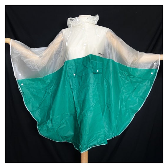 80s Mary Quant rain poncho made of PVC. Transparent w… - Gem