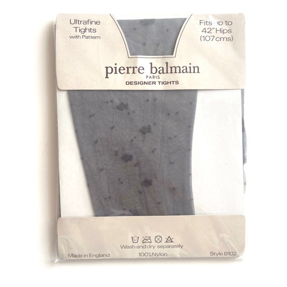 Vintage nylon tights by Pierre Balmain Paris. Shee