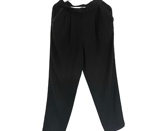 Schwarze Vintage Hose mit hoher Taille von Hemmels. M