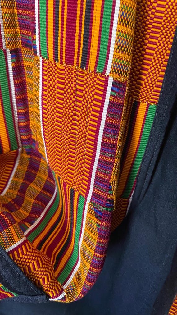 Bespoke colourful patchwork kaftan.  Mid-length q… - image 5