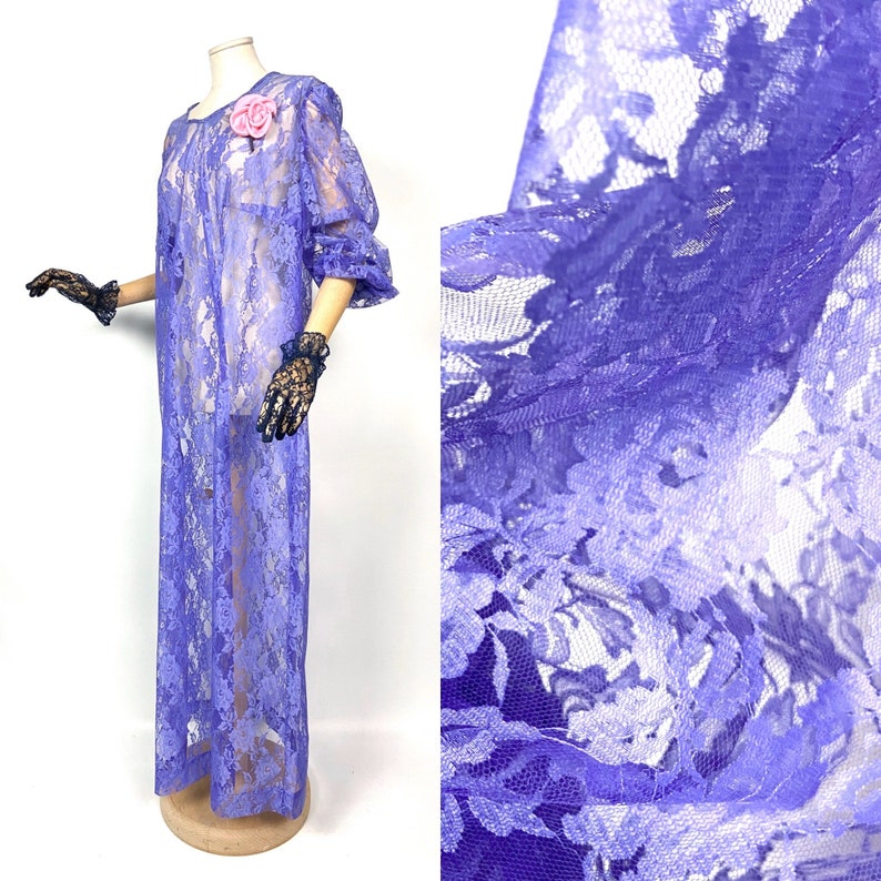 sheer purple dress