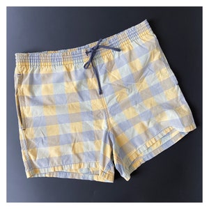 80s ladies checked cotton shorts. Pastel cotton workout pants by Gerry St. Tropez. M/L
