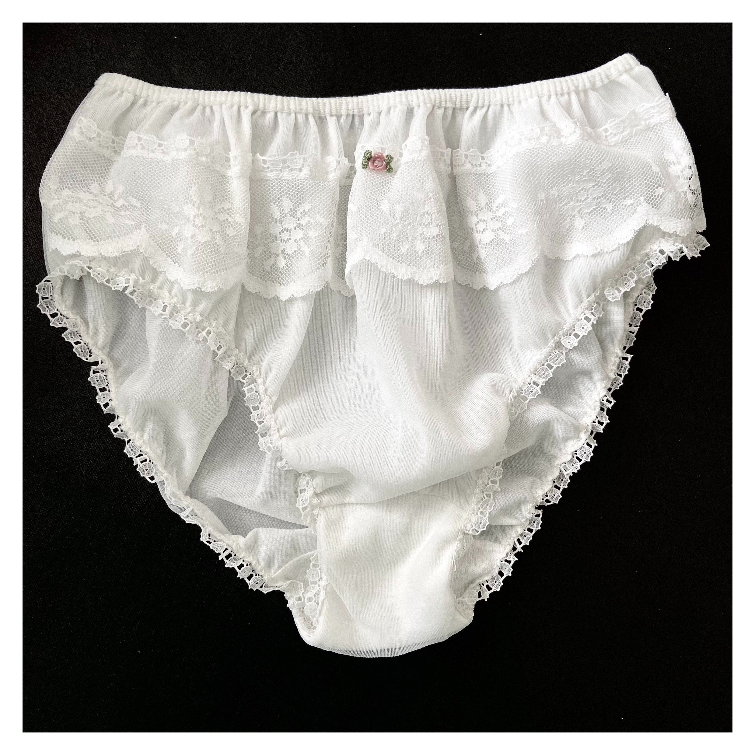 Ciambella Ruffle Trim Panties White L