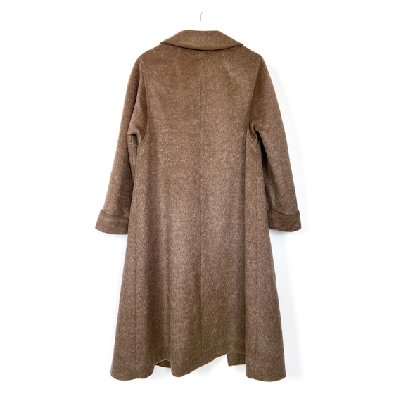 70s Vintage Brown Alpaca Lama Overcoat by Havela. Classic 70s Vintage Brown Alpaca Lama Overcoat by Havela. Classic